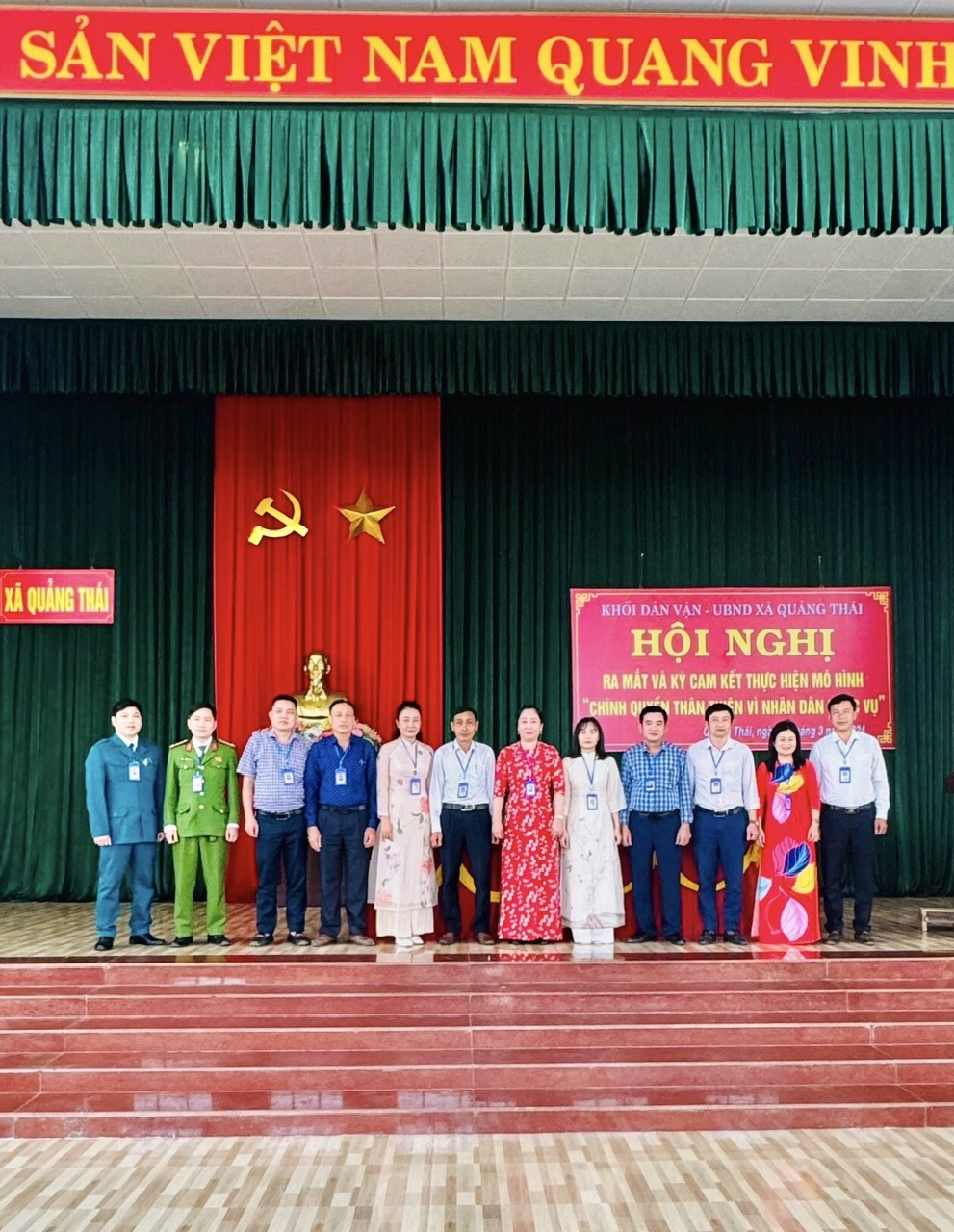 Xã Quảng Thái tổ chức hội nghị ra mắt mô hình “Chính quyền thân thiện, vì Nhân dân phục vụ” năm 2024.